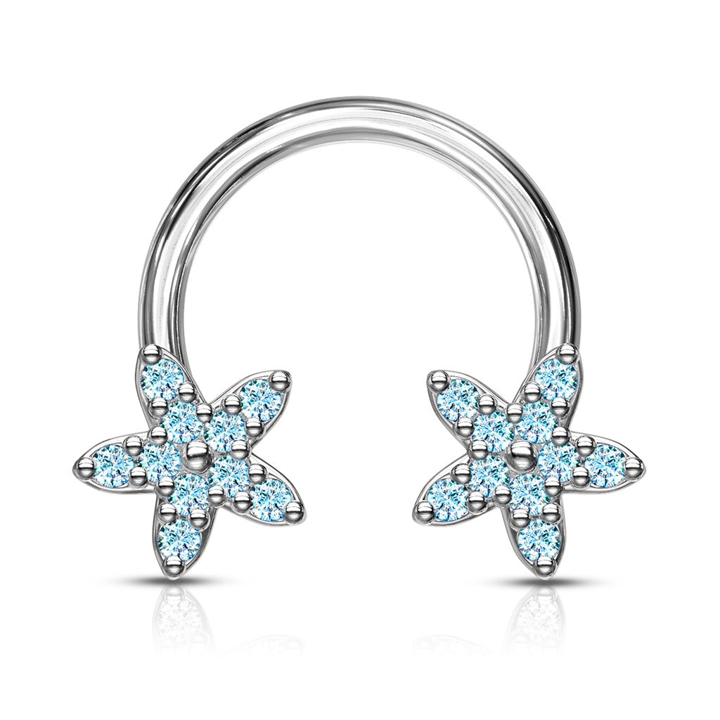 CZ Flowers Horseshoe.