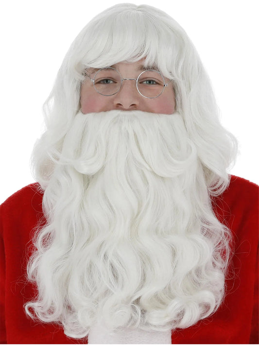 Deluxe Santa Wig and Beard Set