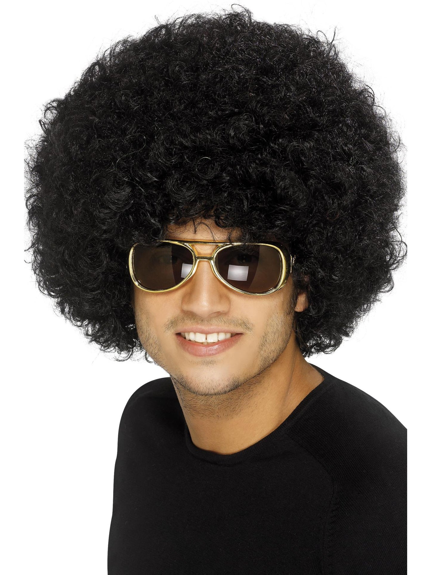 70s Funky Afro Black