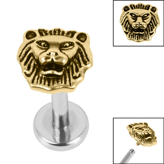 Titanium Lion Labret