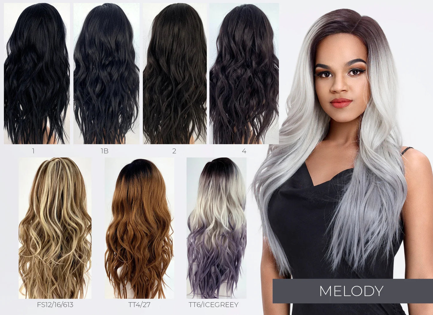 Melody Synthetic Lace Front / Parting Wig