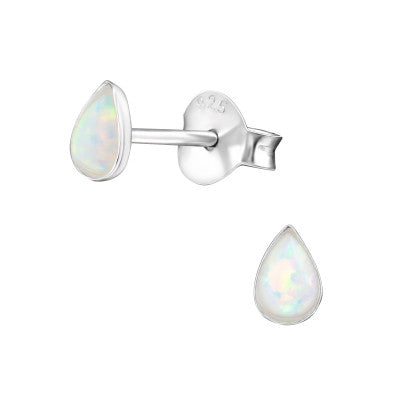 Opal Tear Drop Studs