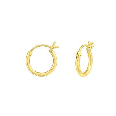 10mm Gold Lock Hoops