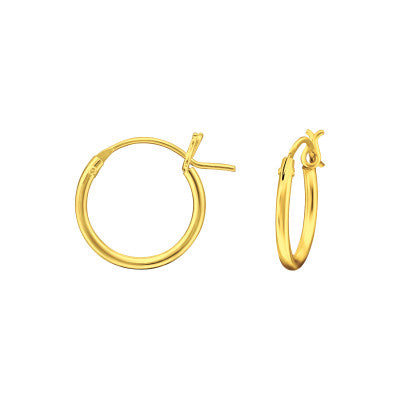 12mm Gold Lock Hoops