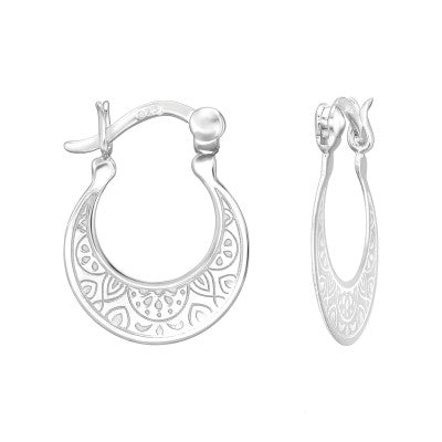 Patterned Locked Hoops