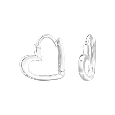 Hinged Heart Hoops