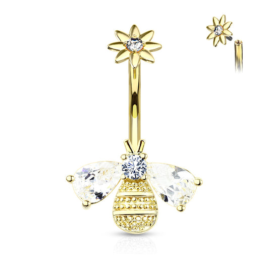 Bee and Flower Belly Bar.