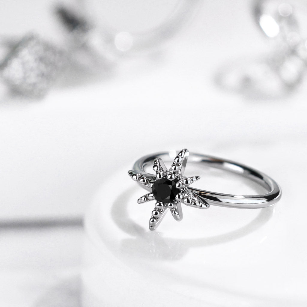 8 Point Star Nose Ring.