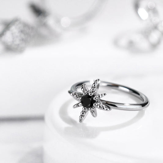 8 Point Star Nose Ring.