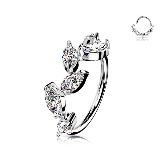 CZ Vine Nose Ring.