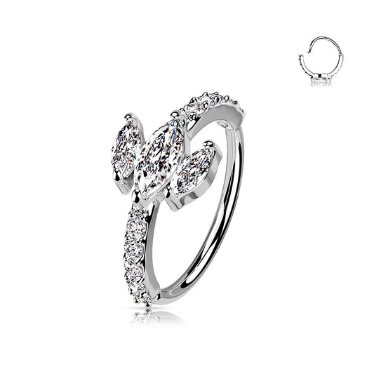 CZ Crown Nose Ring.