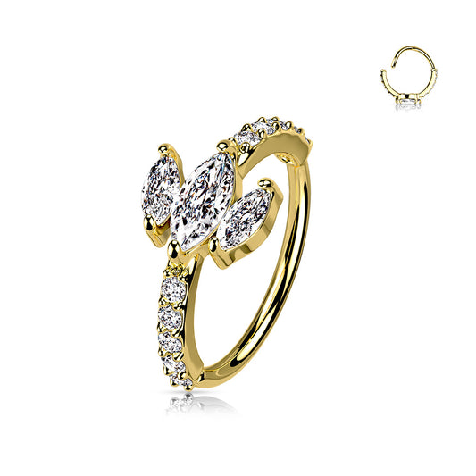 CZ Crown Nose Ring.