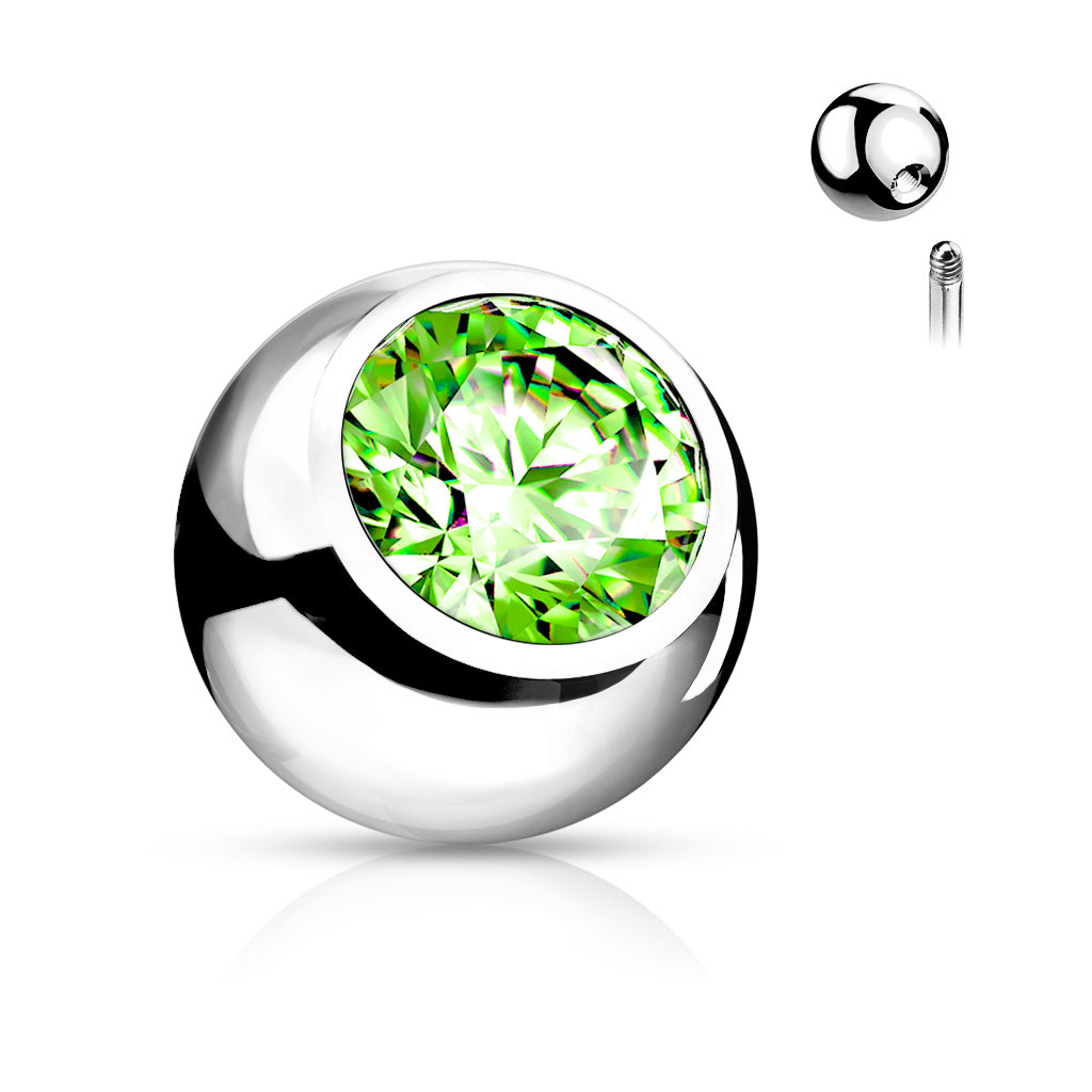 Single Gem Belly Bars.