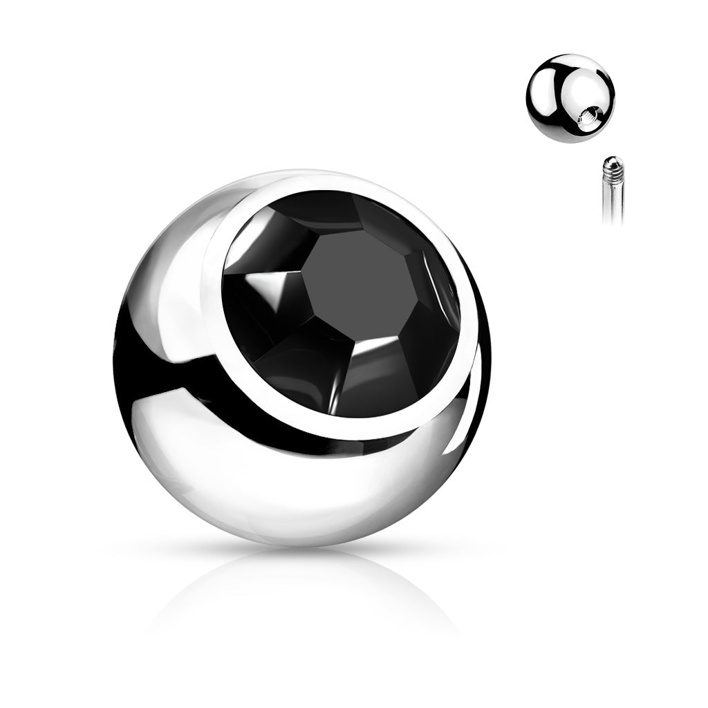 Single Gem Belly Bars.