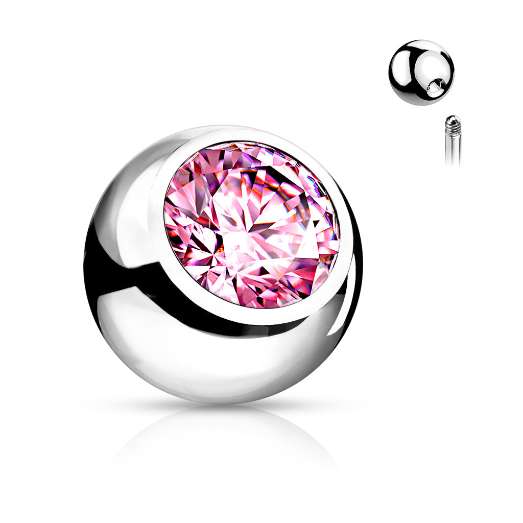 Single Gem Belly Bars.