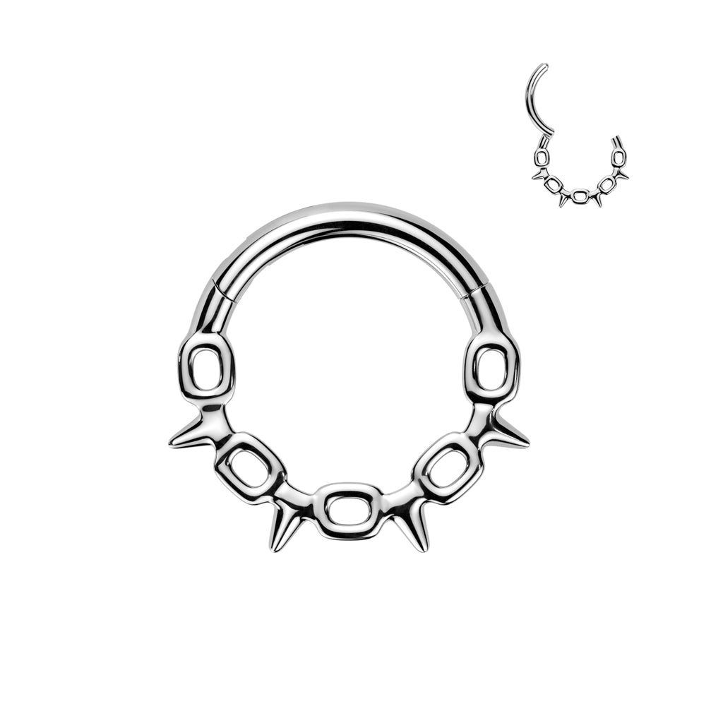 Titanium Barbed Wire Hinged Segment Ring.