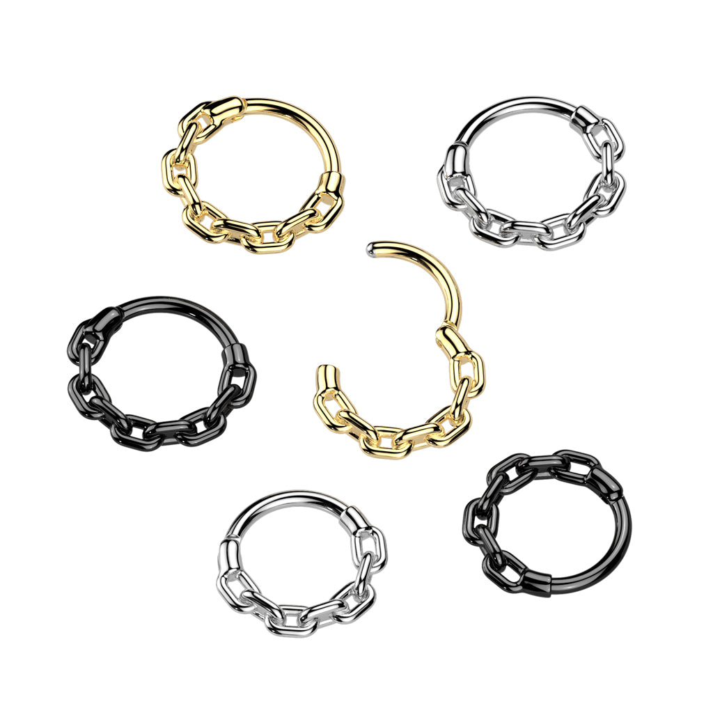 Chain Link Hinged Segment Ring.