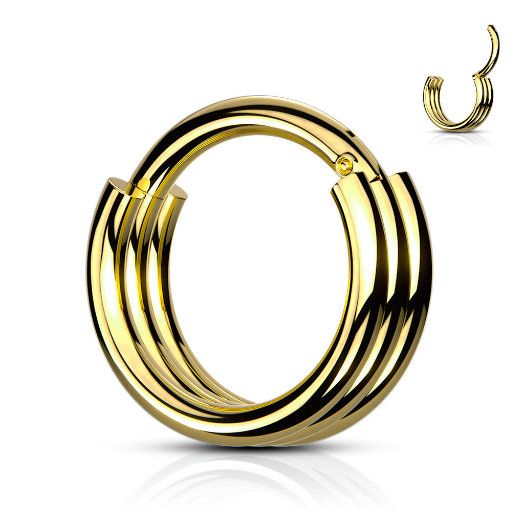 Triple Hoop Hinged Segment Ring.