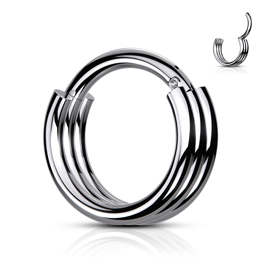 Triple Hoop Hinged Segment Ring.
