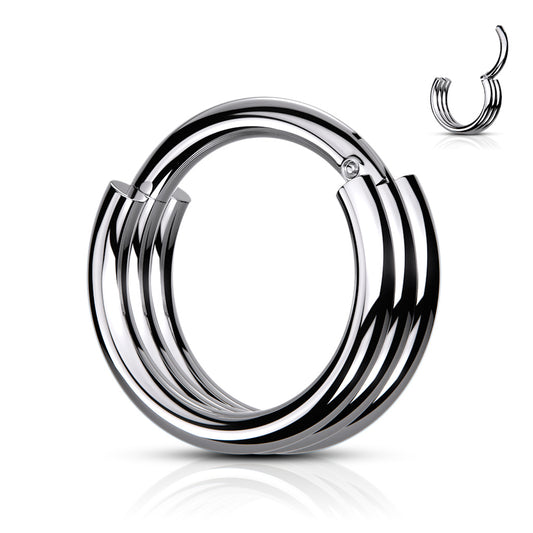 Triple Hoop Hinged Segment Ring.