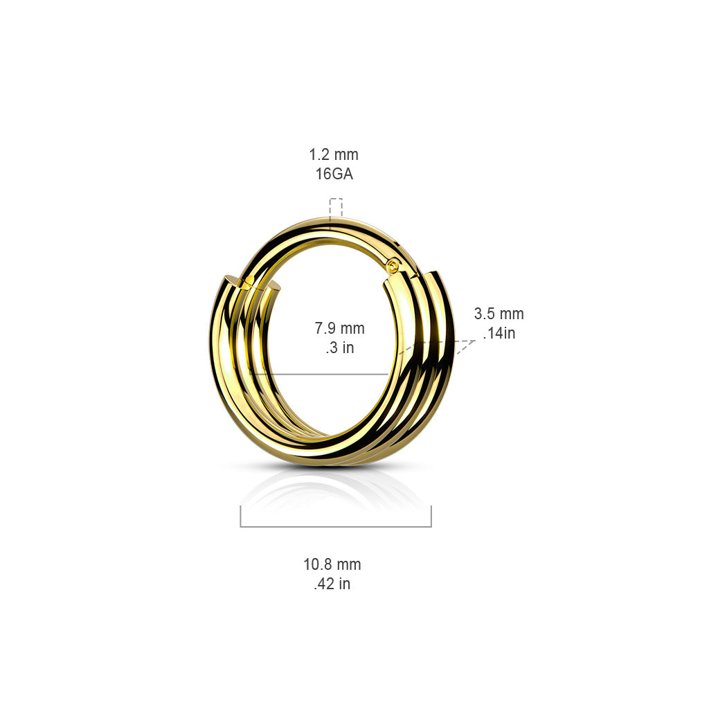 Triple Hoop Hinged Segment Ring.