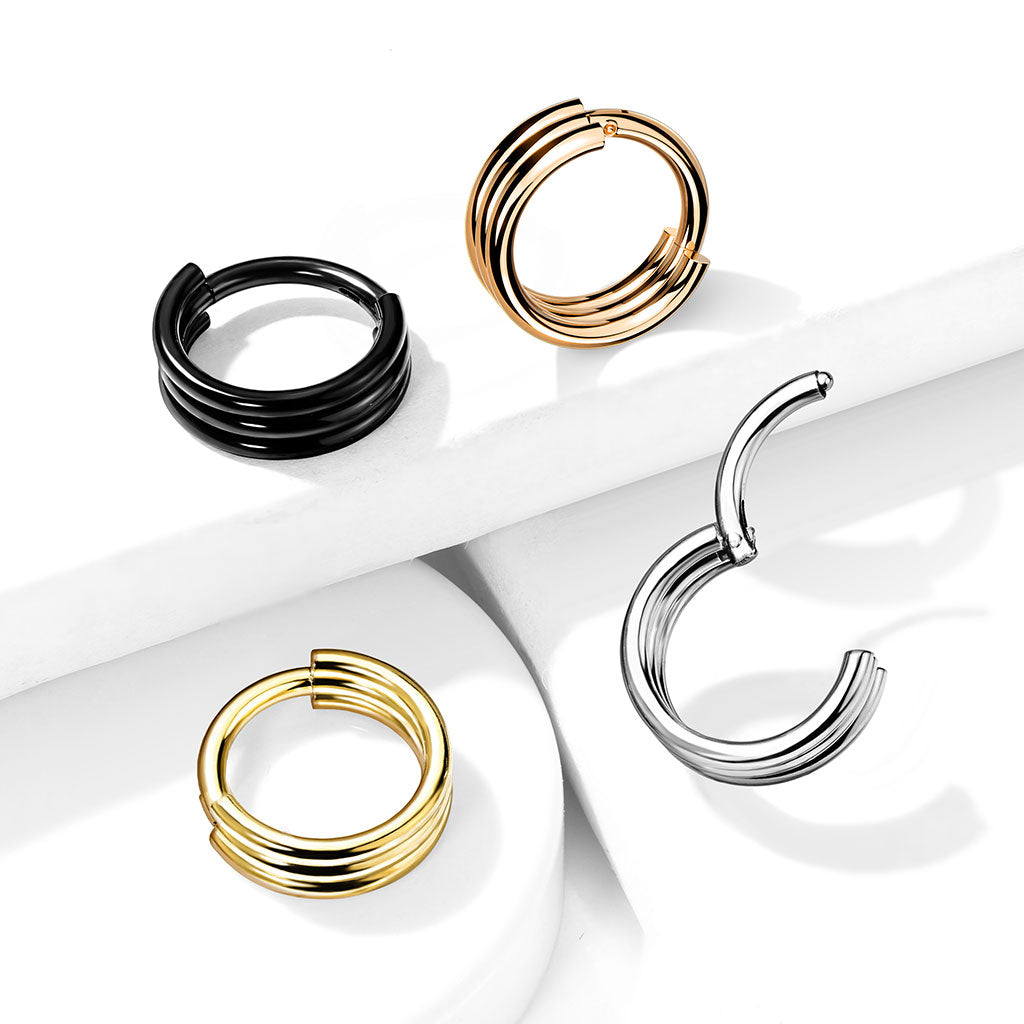Triple Hoop Hinged Segment Ring.