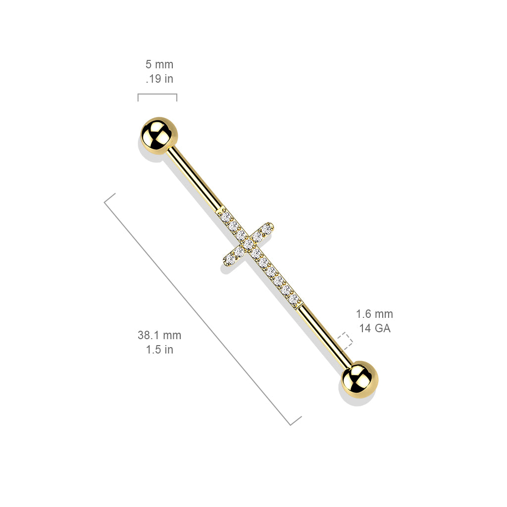 CZ Cross Industrial Barbell.