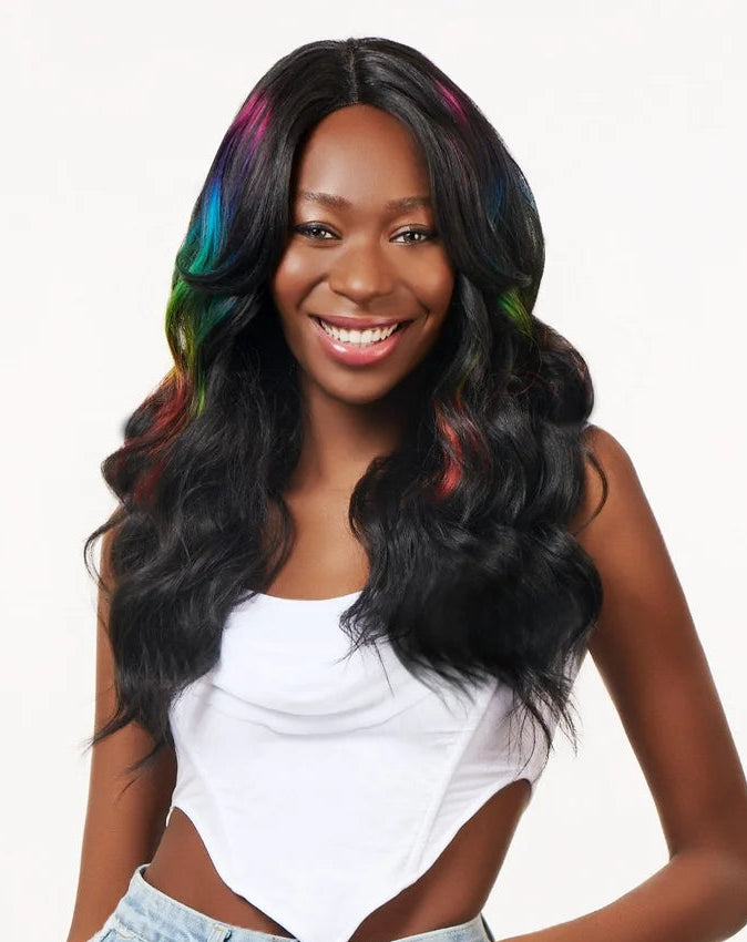 Willow Synthetic Lace Parting Wig