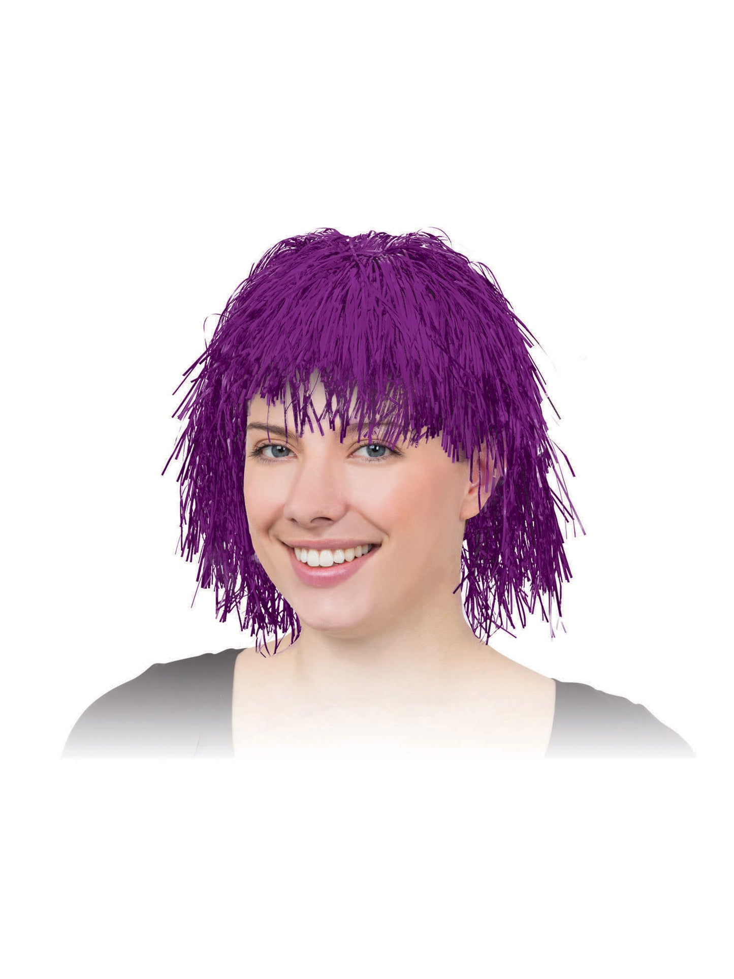 Cerise Tinsel Wig