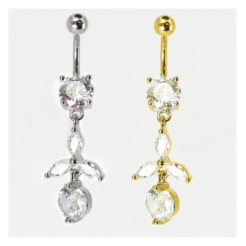 Crystal Petals Belly Bar.