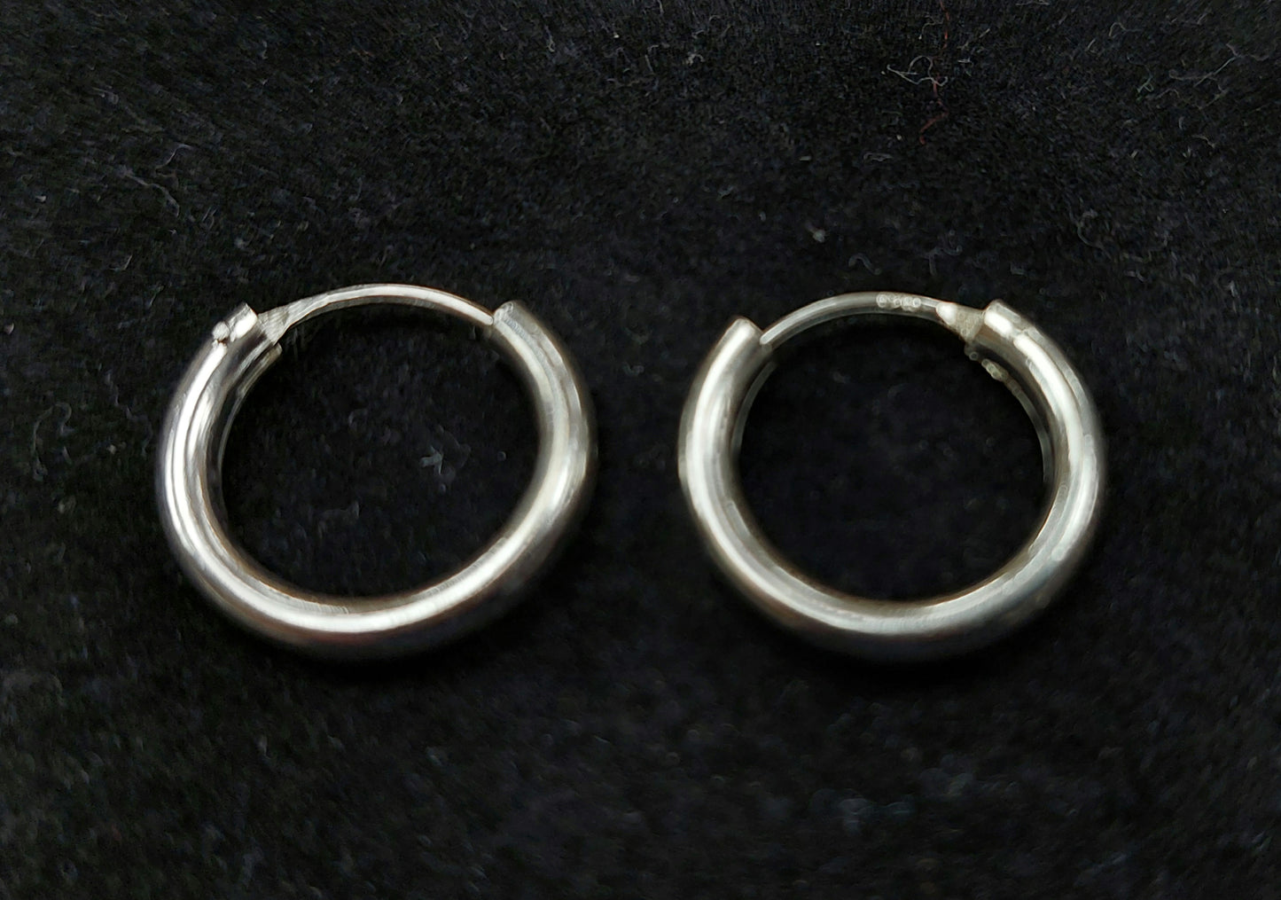 2mm Silver Hinged Hoops .