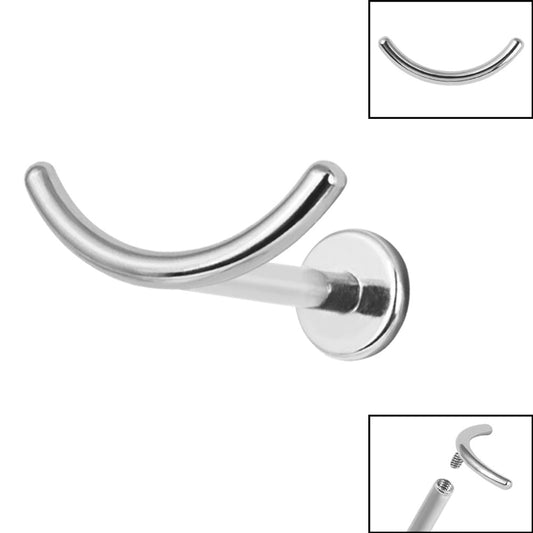 Titanium Smile Curved Bar Labret.