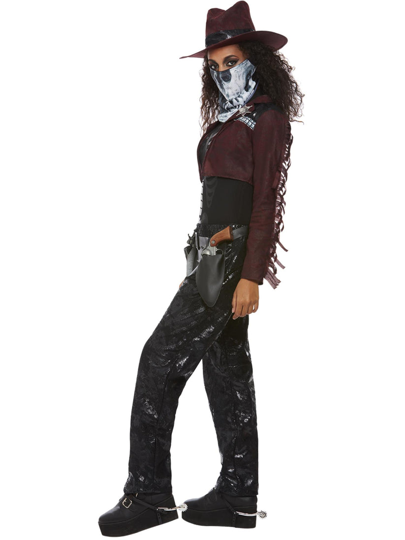 Deluxe Dark Spirit Western Cowgirl Costume