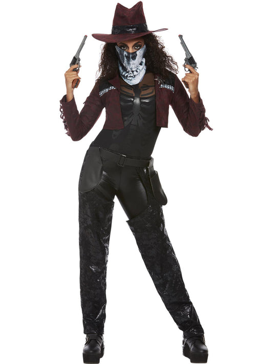 Deluxe Dark Spirit Western Cowgirl Costume