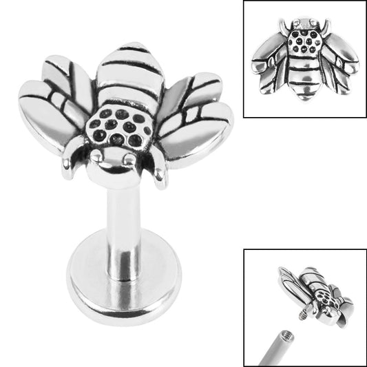 Titanium Honey Bee Labret.