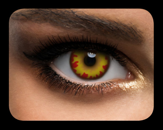 Contact Lenses - Yellow Fire