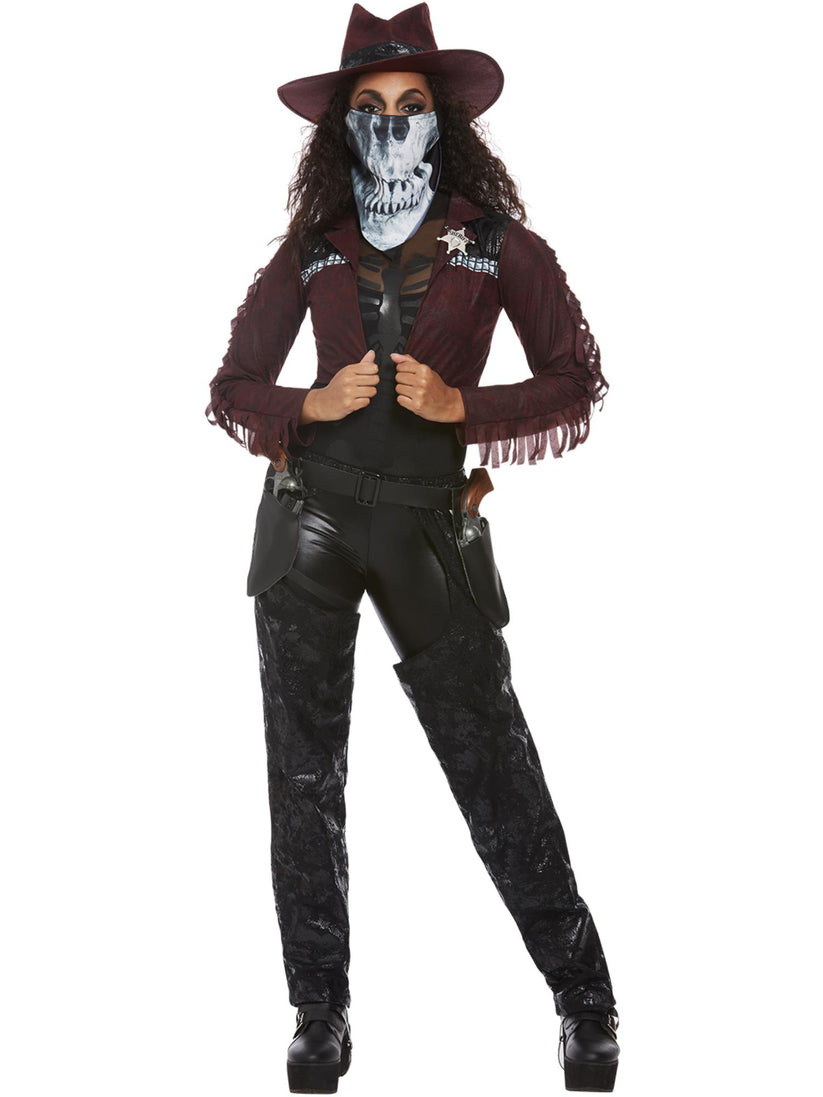 Deluxe Dark Spirit Western Cowgirl Costume