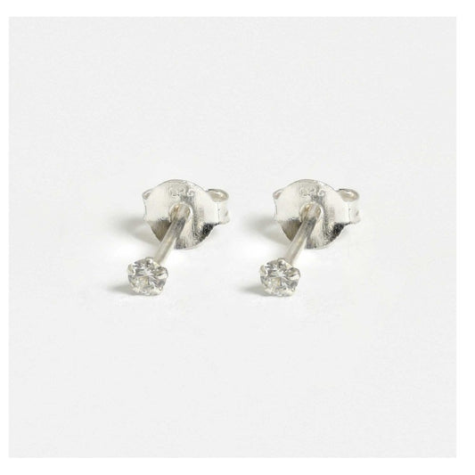 3mm Round CZ studs