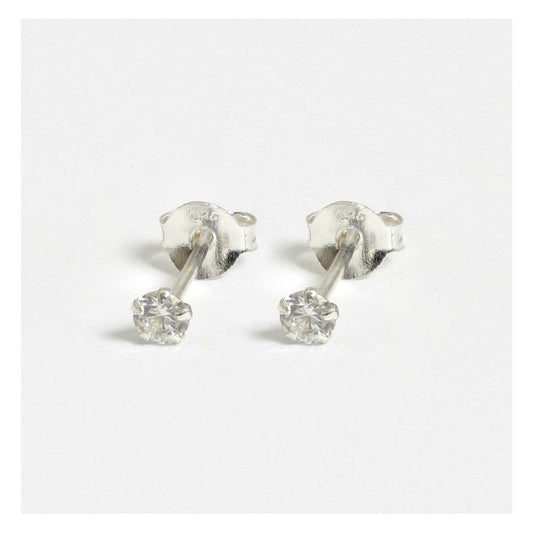 4mm Round CZ studs