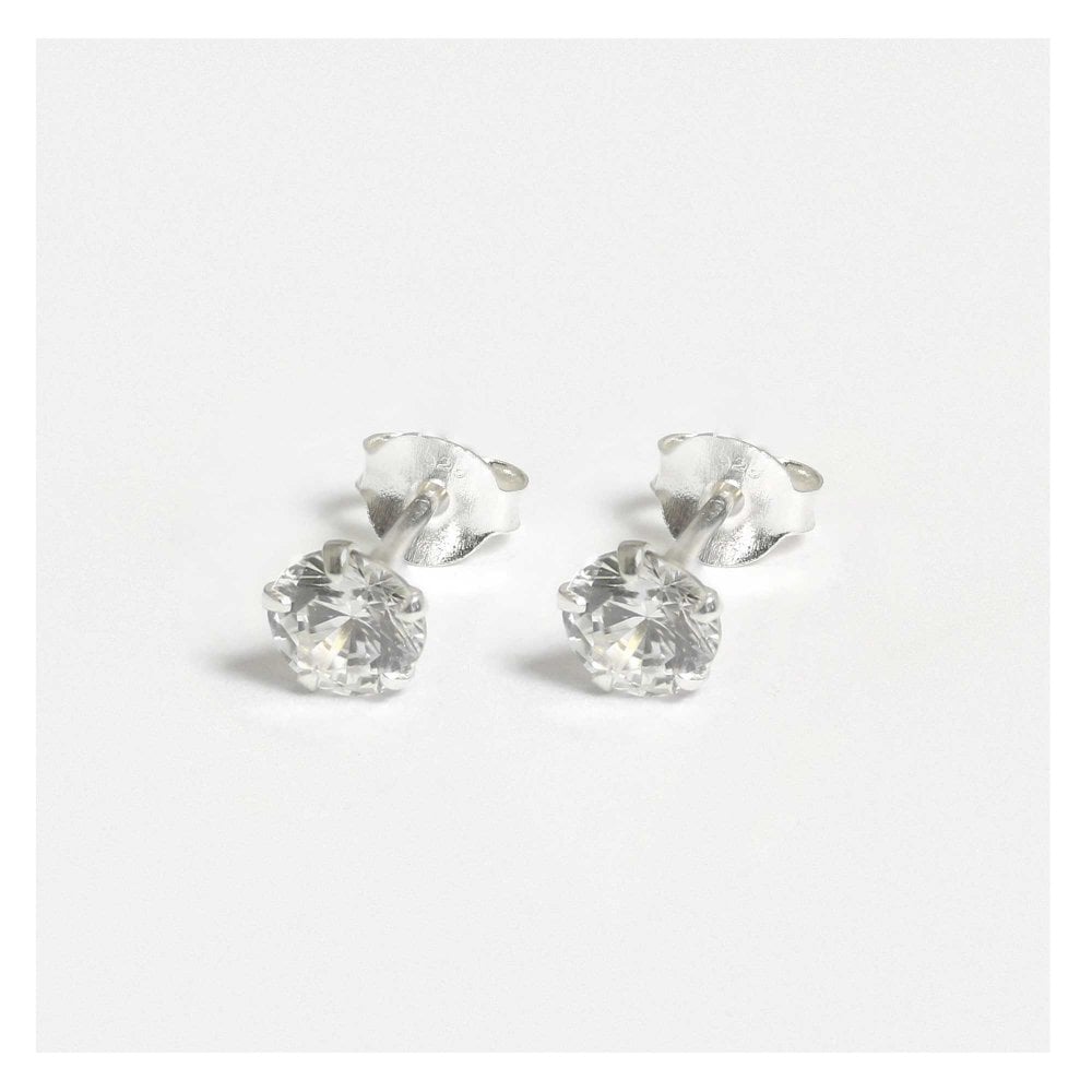 6mm Round CZ studs