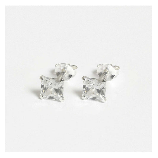 6mm Square CZ studs