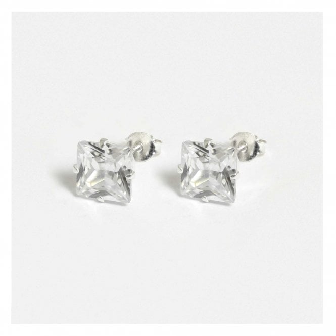 8mm Square CZ Studs