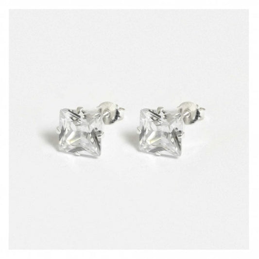 8mm Square CZ Studs