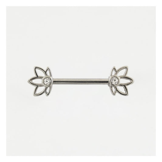 Lotus Flower Nipple Bar.